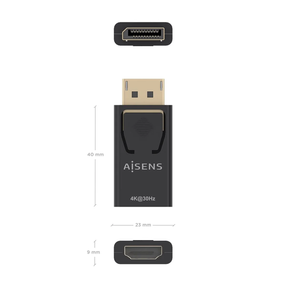 Adaptador DisplayPort a HDMI Aisens A125-0949 Negro