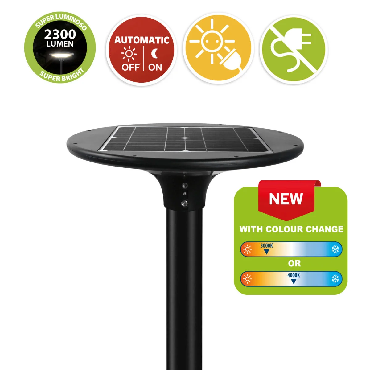 Farola Velamp SPIELBERG Policarbonato 20 W 2300 lm