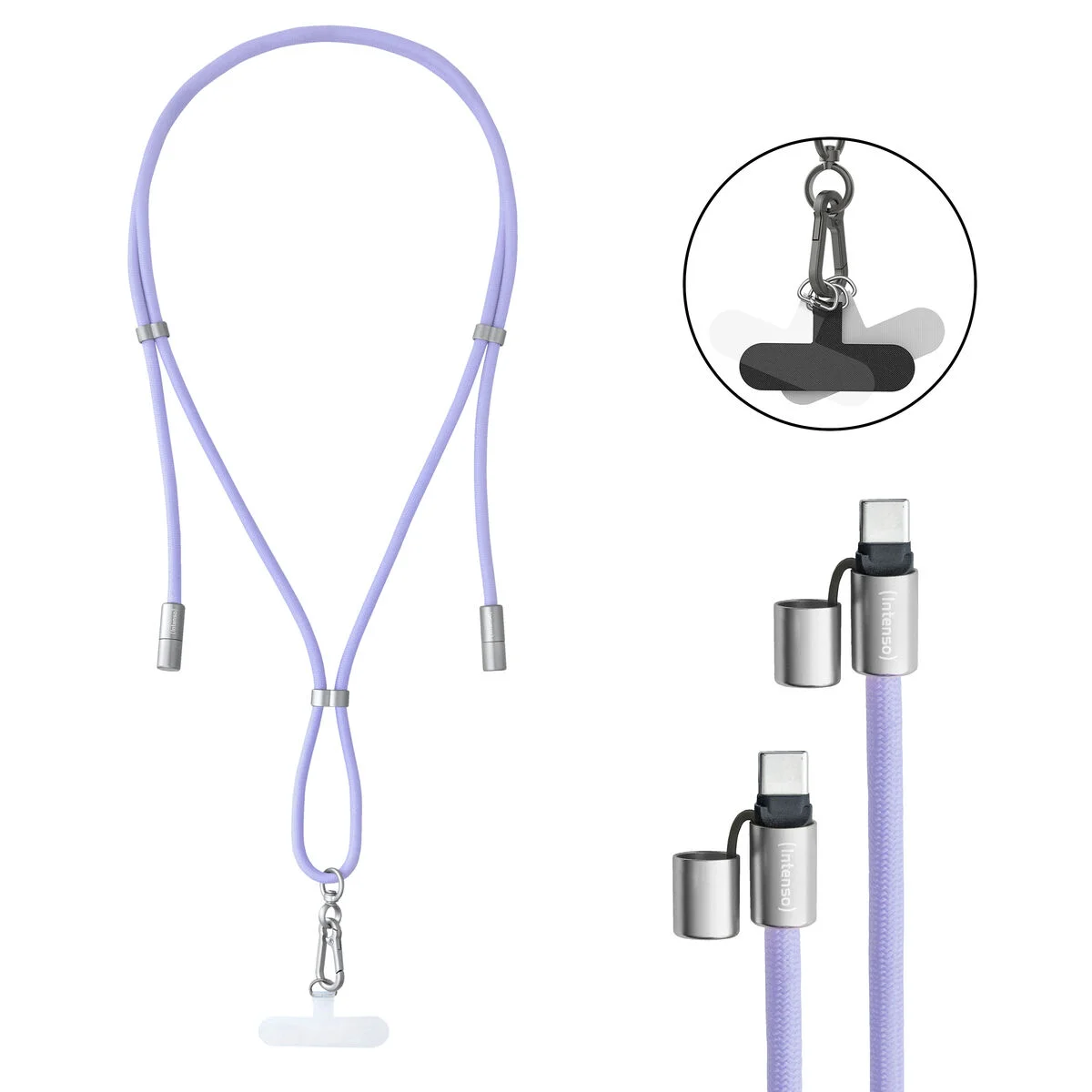 Cable USB-C a USB-C INTENSO 7991003 Morado