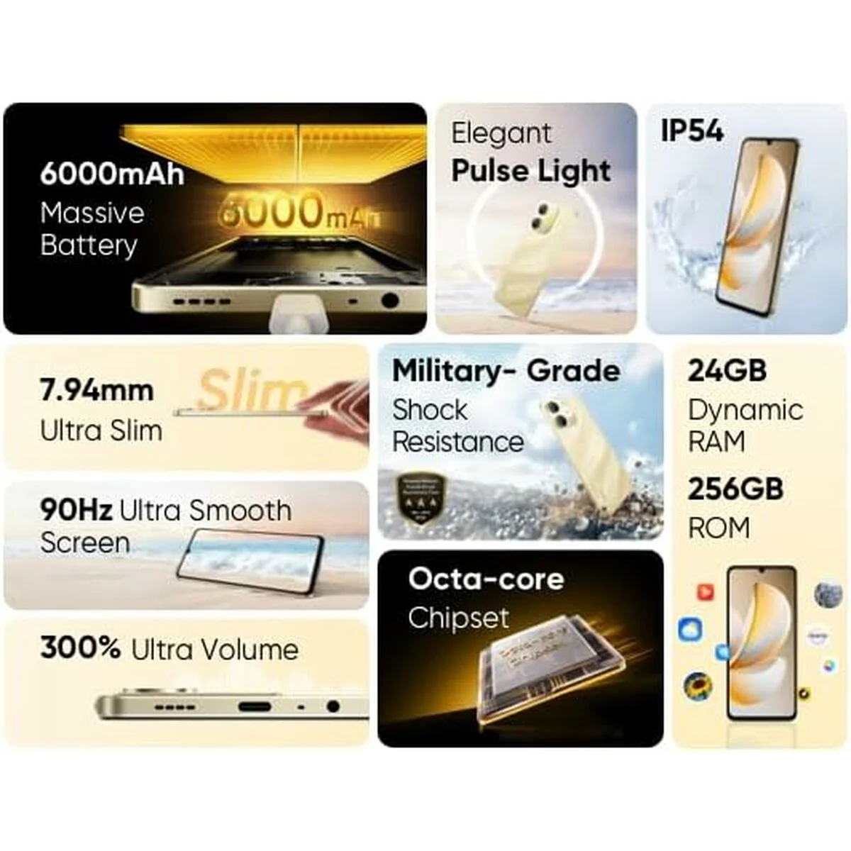 Smartphone Realme RMX5313 6,74" Octa Core 4 GB RAM 64 GB Negro