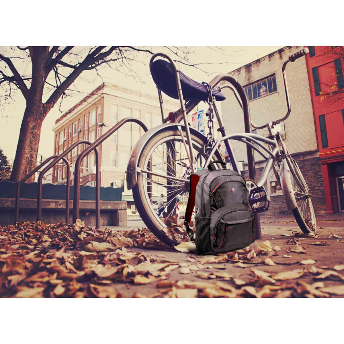 Mochila para Portátil Port Designs HOUSTON Negro