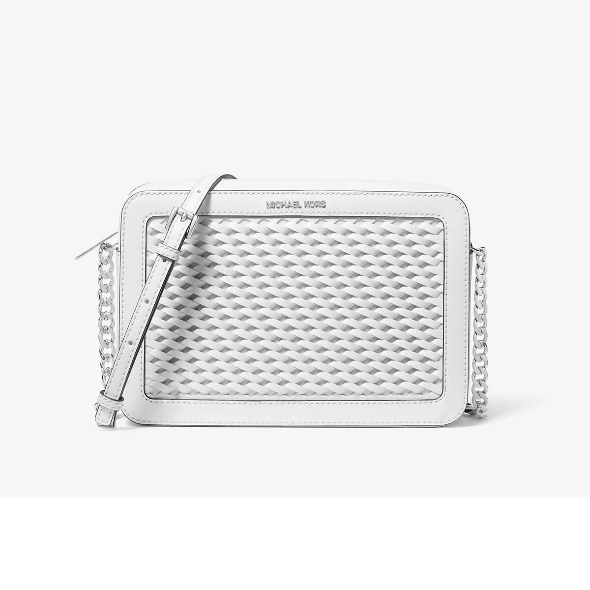 Bolso Bandolera Michael Kors 35T5STTC3Y-OPTIC-WHITE Blanco 24 x 16 x 5 cm