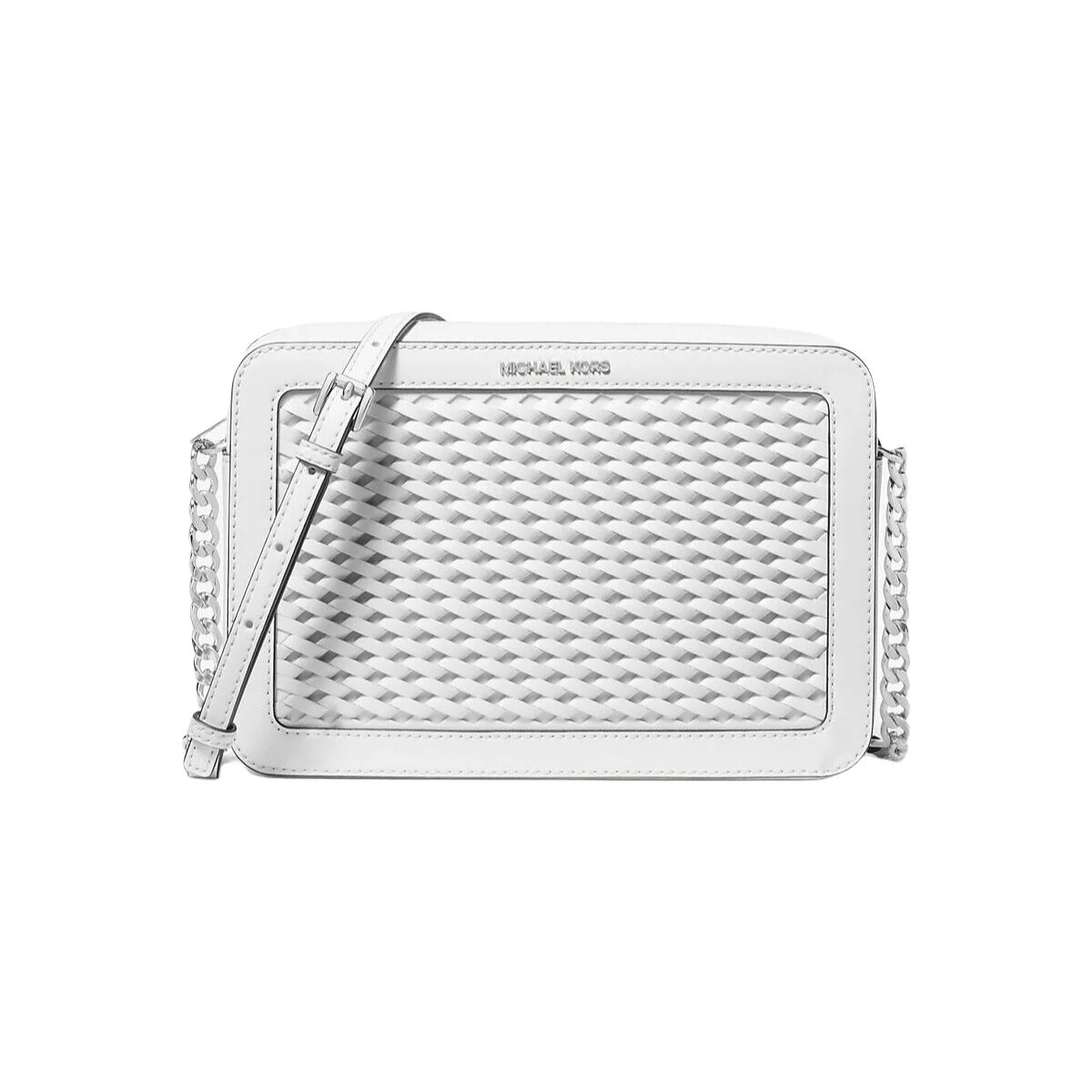Bolso Bandolera Michael Kors 35T5STTC3Y-OPTIC-WHITE Blanco 24 x 16 x 5 cm