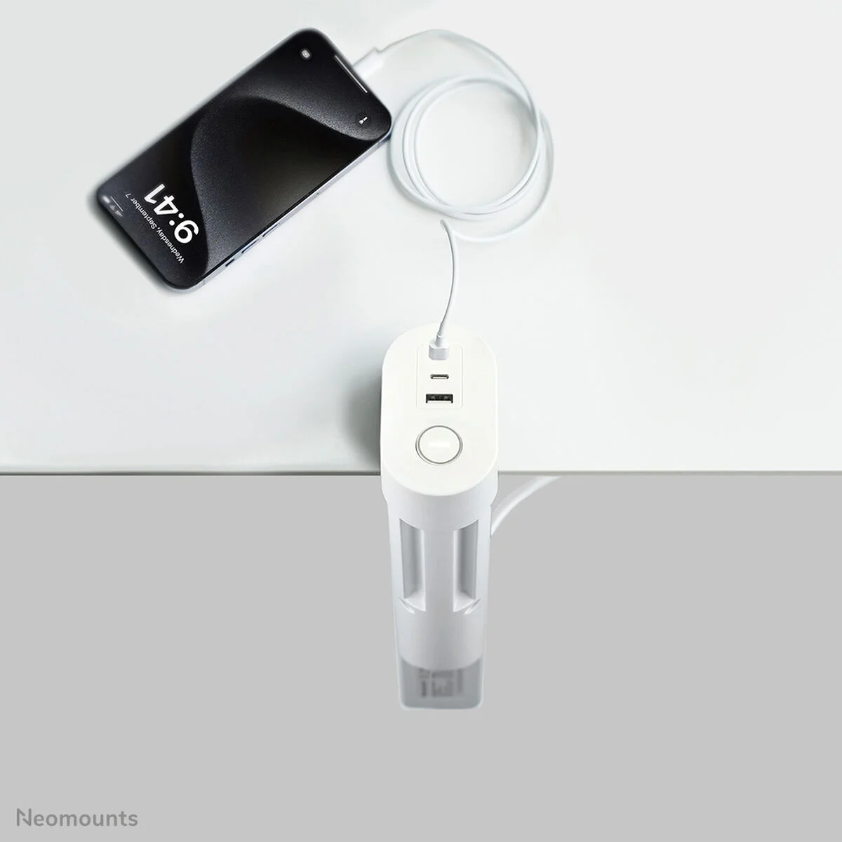 Regleta Neomounts VOLT DESK CLAMP Blanco (1,4 m)