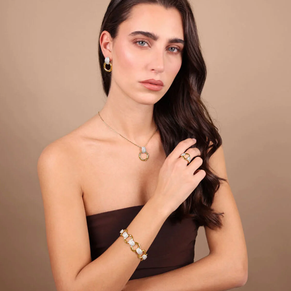 Colgante Mujer Etrusca WSET00866.YG Plateado