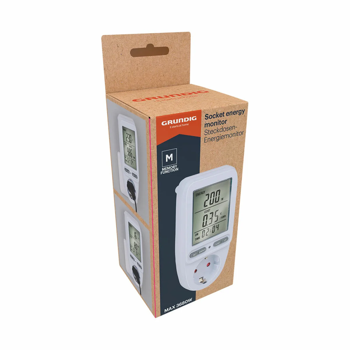 Enchufe con monitor de consumo eléctrico Grundig 16 A