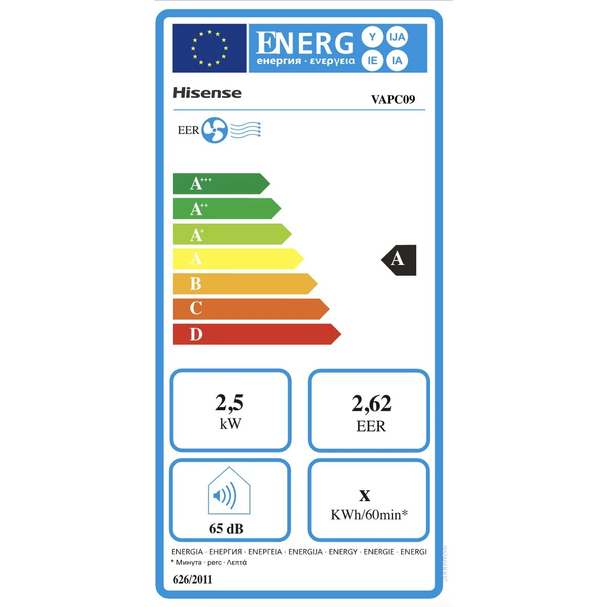 Aire Acondicionado Hisense VAPC09