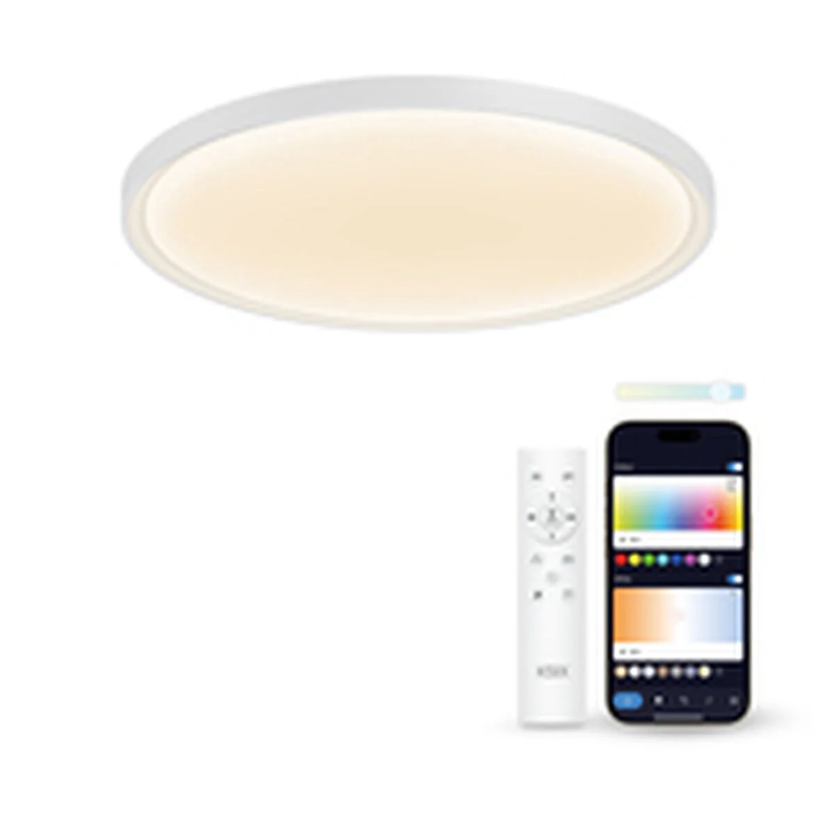 Plafón LED KSIX SmartLED KSIX Halo 2 Blanco Plástico 25 W (3000k - 6500k) (6500 K)