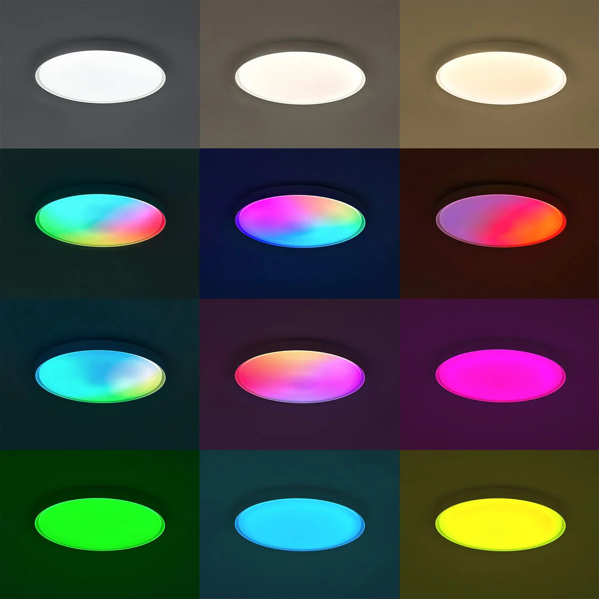 Plafón LED KSIX SmartLED KSIX Halo 2 Blanco Plástico 25 W (3000k - 6500k) (6500 K)