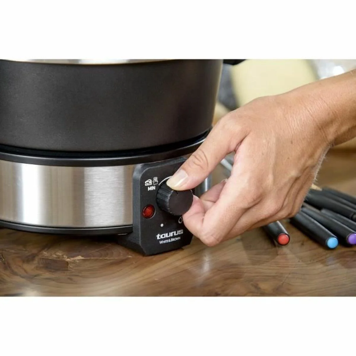 Fondue Taurus FF2 Negro Plateado 1000 W