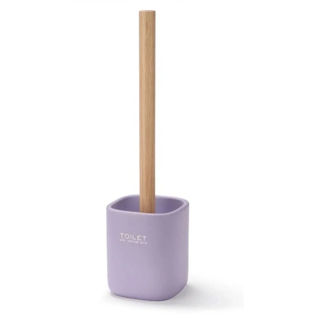 Escobilla para el Baño Berilo Blanco Verde Madera Poliresina 9,6 x 37 x 9,5 cm (6 Unidades)