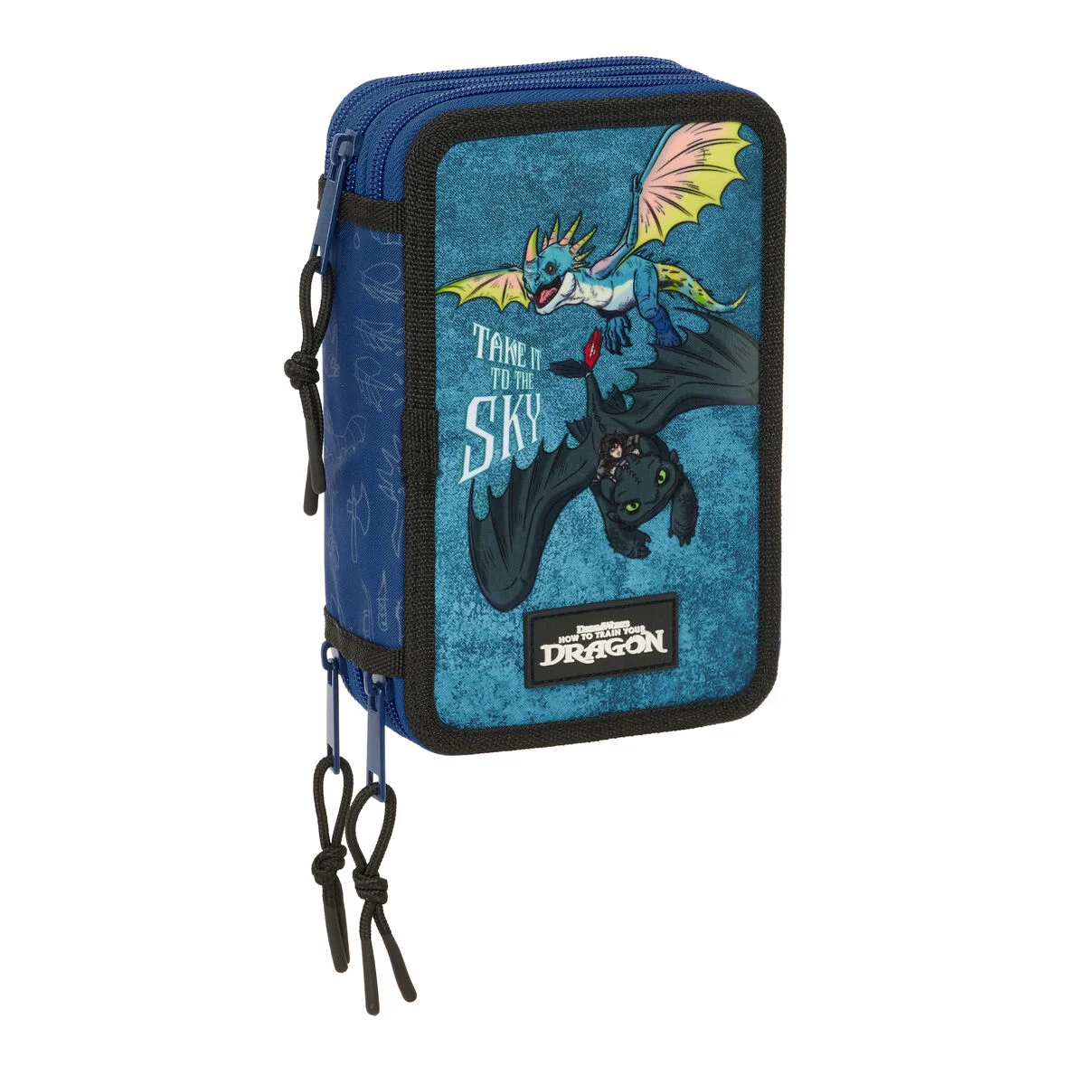 Portatodo How to Train Your Dragon Azul oscuro 12,5 x 19,5 x 5,5 cm 37 Piezas