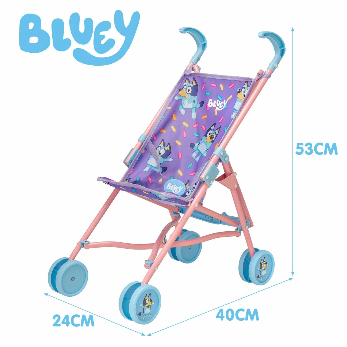 Carrito para Muñecas Bluey (12 Unidades)