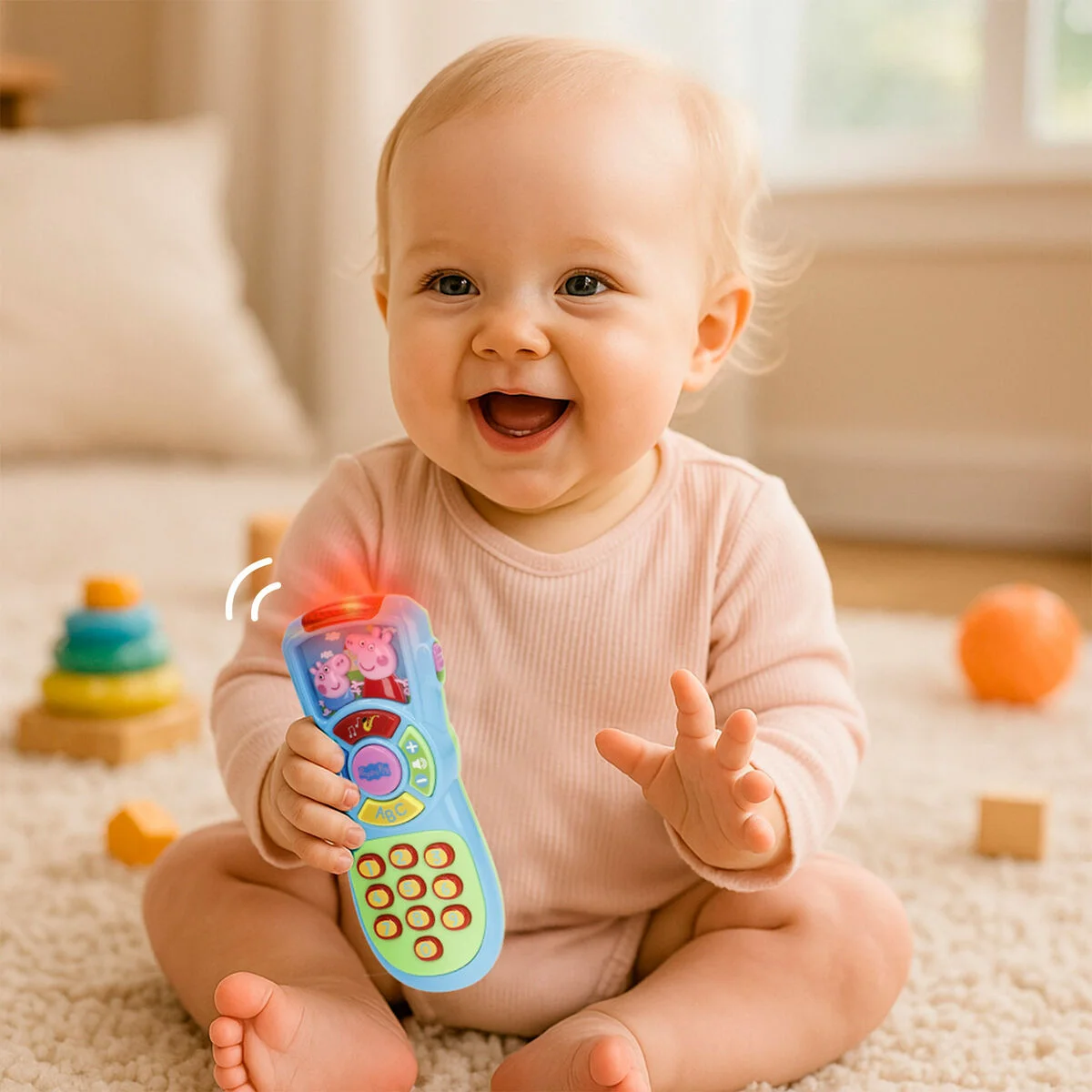 Teléfono de Aprendizaje Peppa Pig 15 x 11 x 5 cm (4 Unidades)