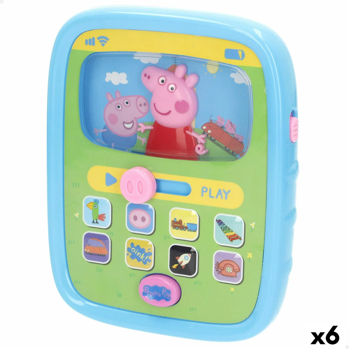 Teléfono de Aprendizaje Peppa Pig (6 Unidades)