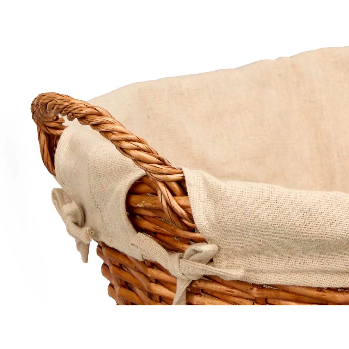 Cesta Multiusos Kipit Natural Poliéster Algodón Mimbre (12 Unidades)