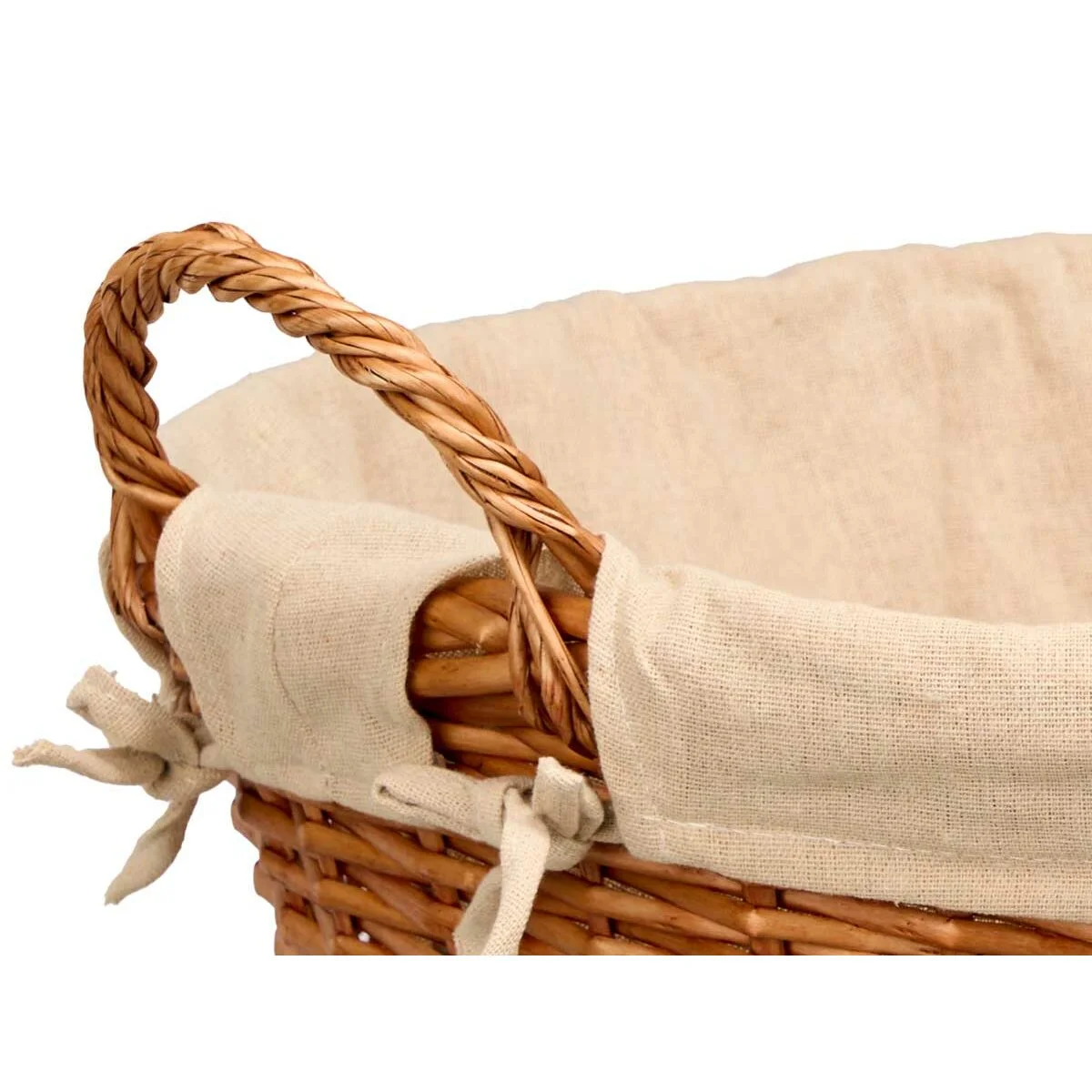 Cesto Kipit Natural Poliéster Algodón Mimbre (12 Unidades)