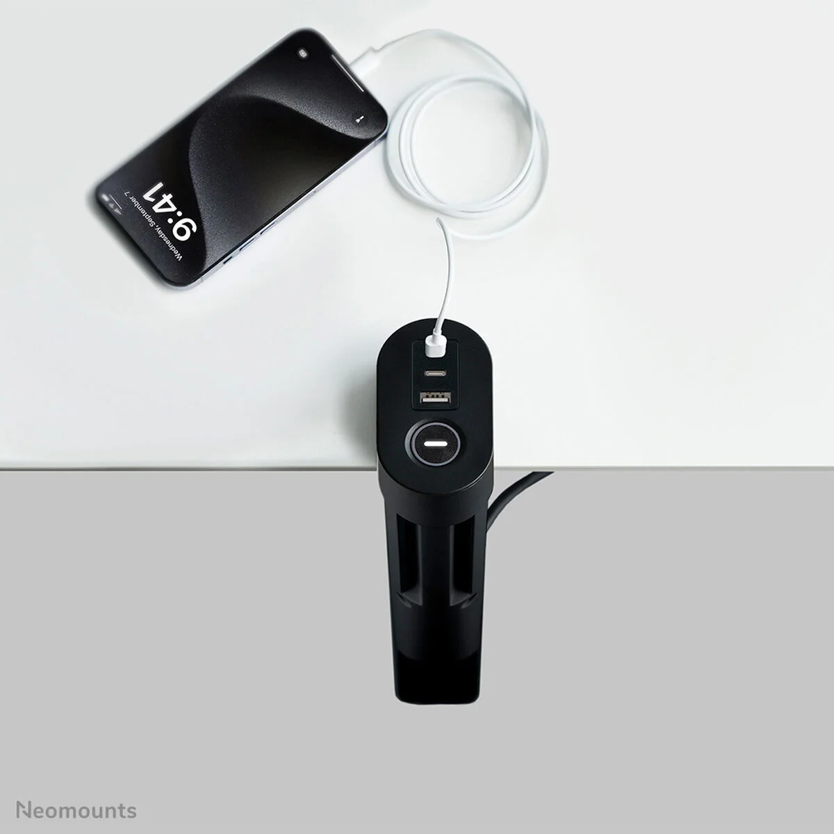 Regleta Neomounts VOLT DESK CLAMP Negro (1,4 m)