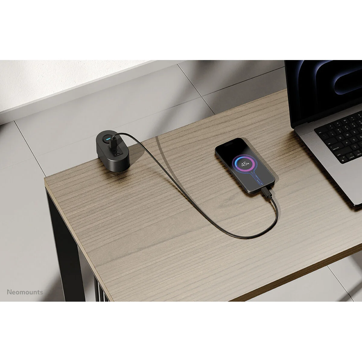 Regleta Neomounts VOLT DESK CLAMP Negro (1,4 m)