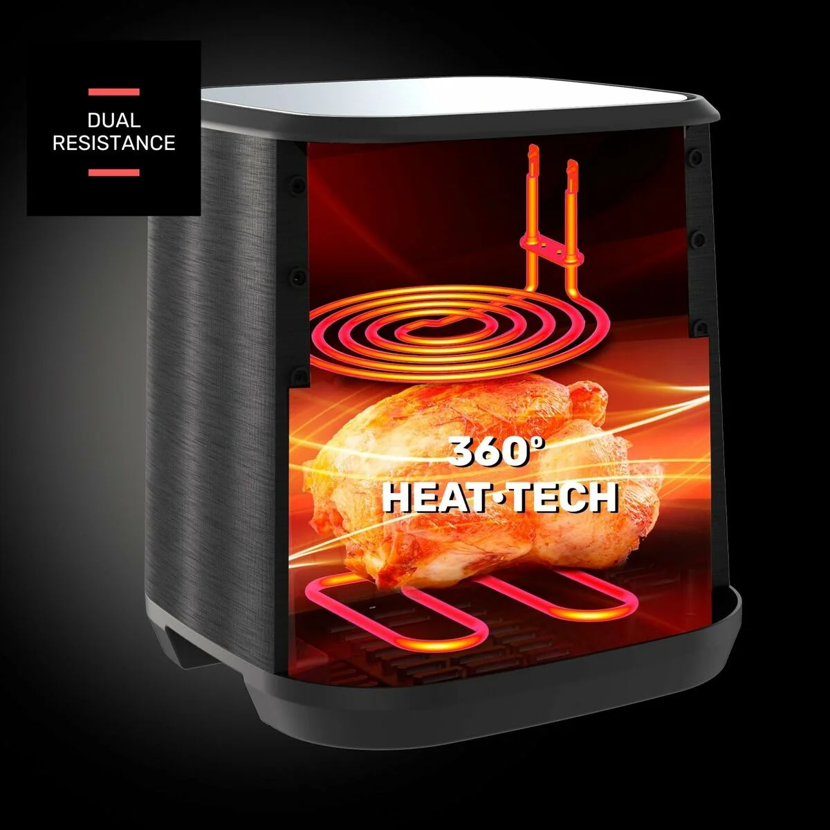 Freidora de Aire Taurus AIR FRY 360XL Negro 2100 W 8 L