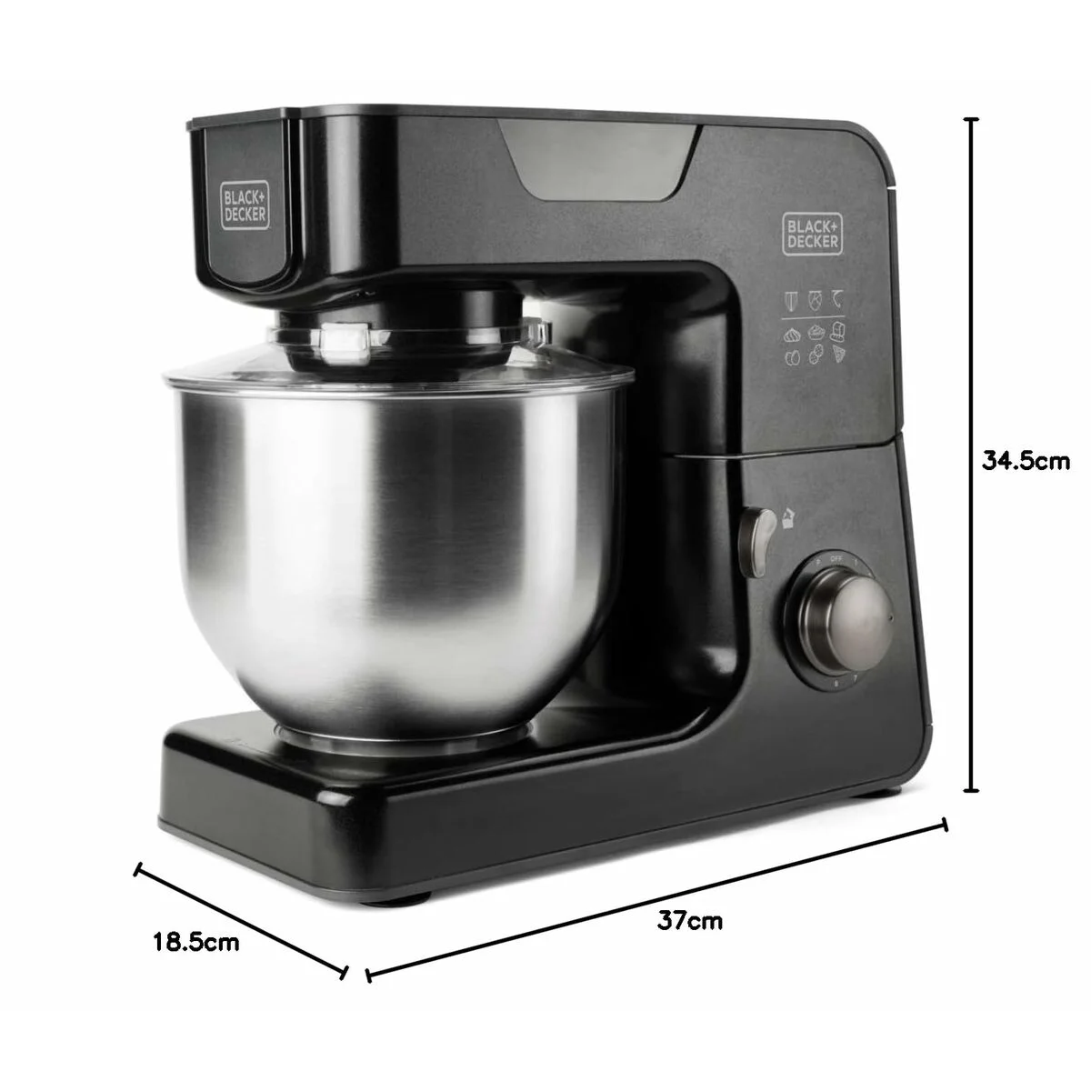 Robot de Cocina Black & Decker BXKM1000E Negro 1000 W 5,2 L