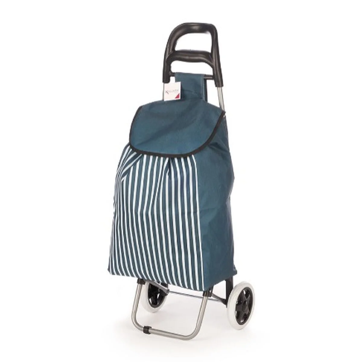 Carro de Compra Kinvara Azul Blanco 33 L 35,5 x 28 x 94 cm Rayas (6 Unidades)