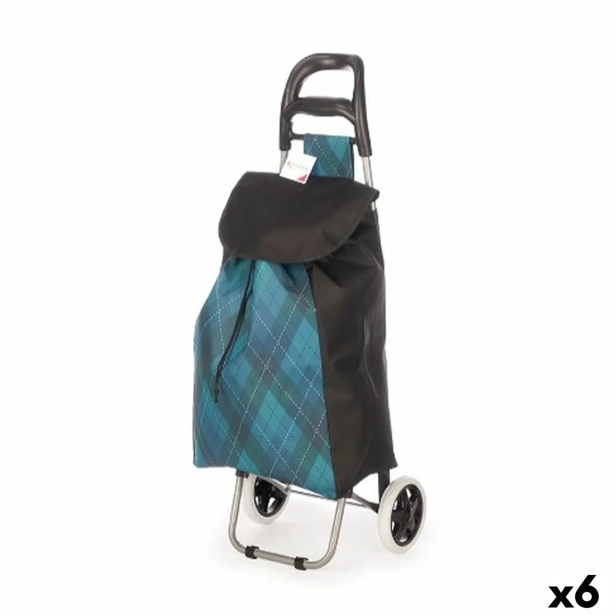 Carro de Compra Kinvara Verde 33 L 35,5 x 28 x 94 cm Rombos (6 Unidades)