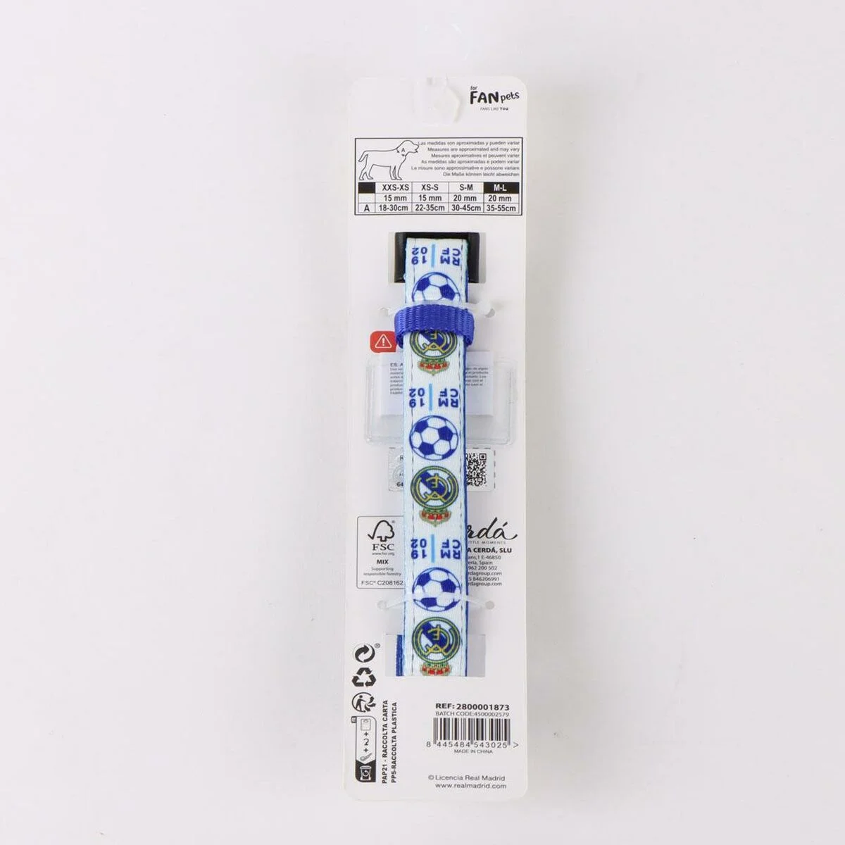 Collar para Perro Real Madrid C.F. Azul