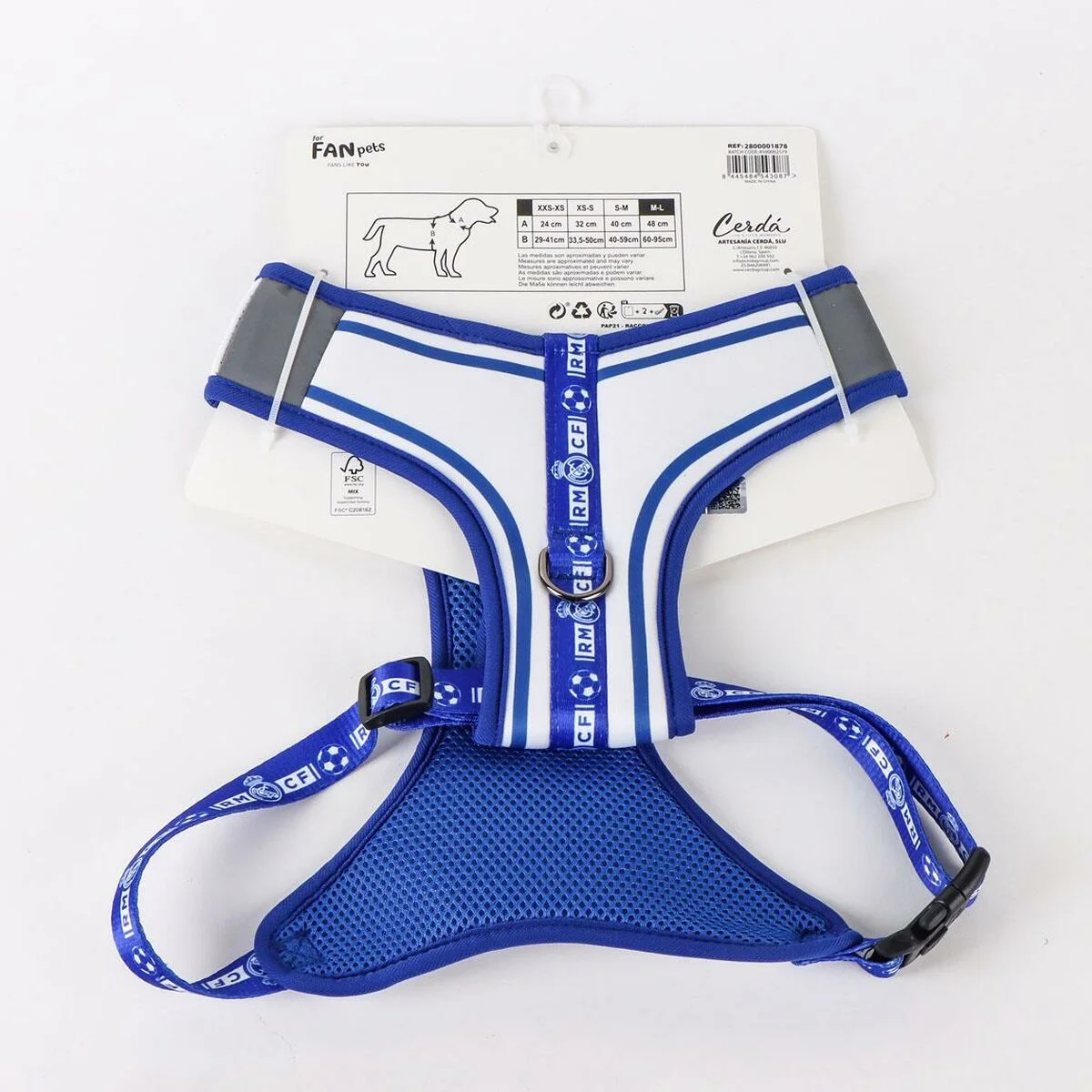 Arnés para Perro Real Madrid C.F. Azul M/L