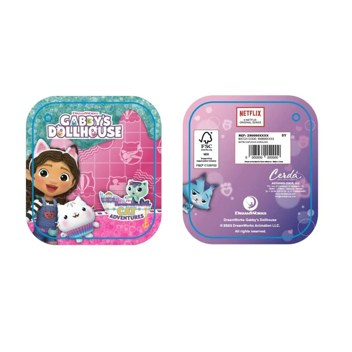 Batín Infantil Gabby's Dollhouse Rosa