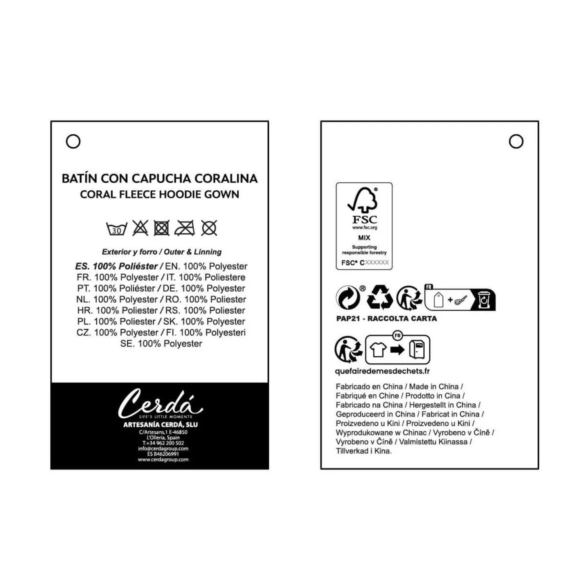 Batín Infantil Gabby's Dollhouse Rosa