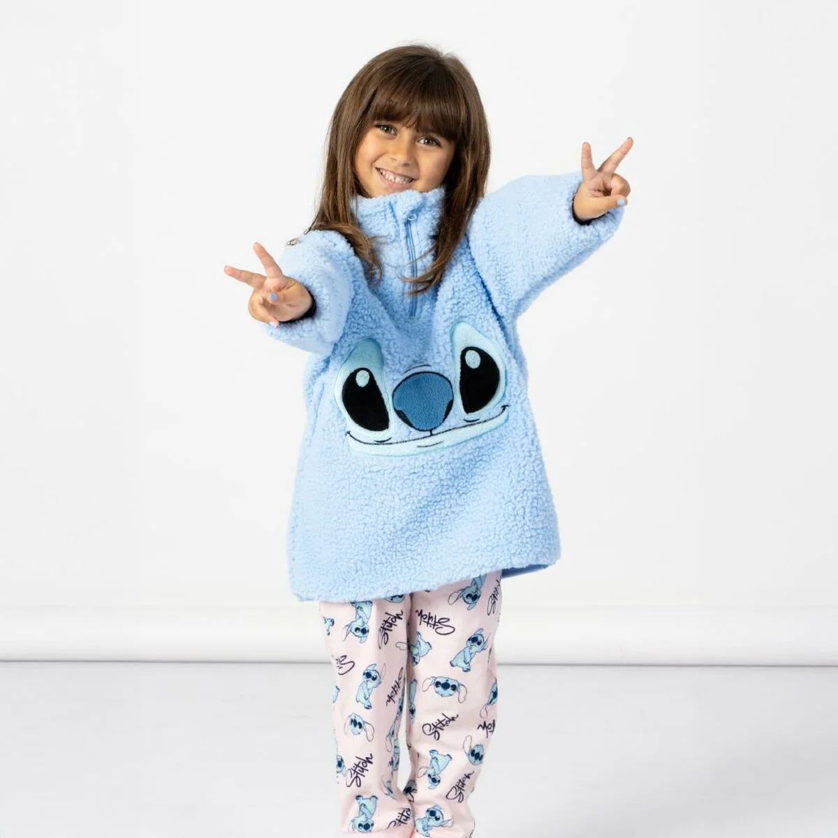 Pijama Infantil Stitch Azul