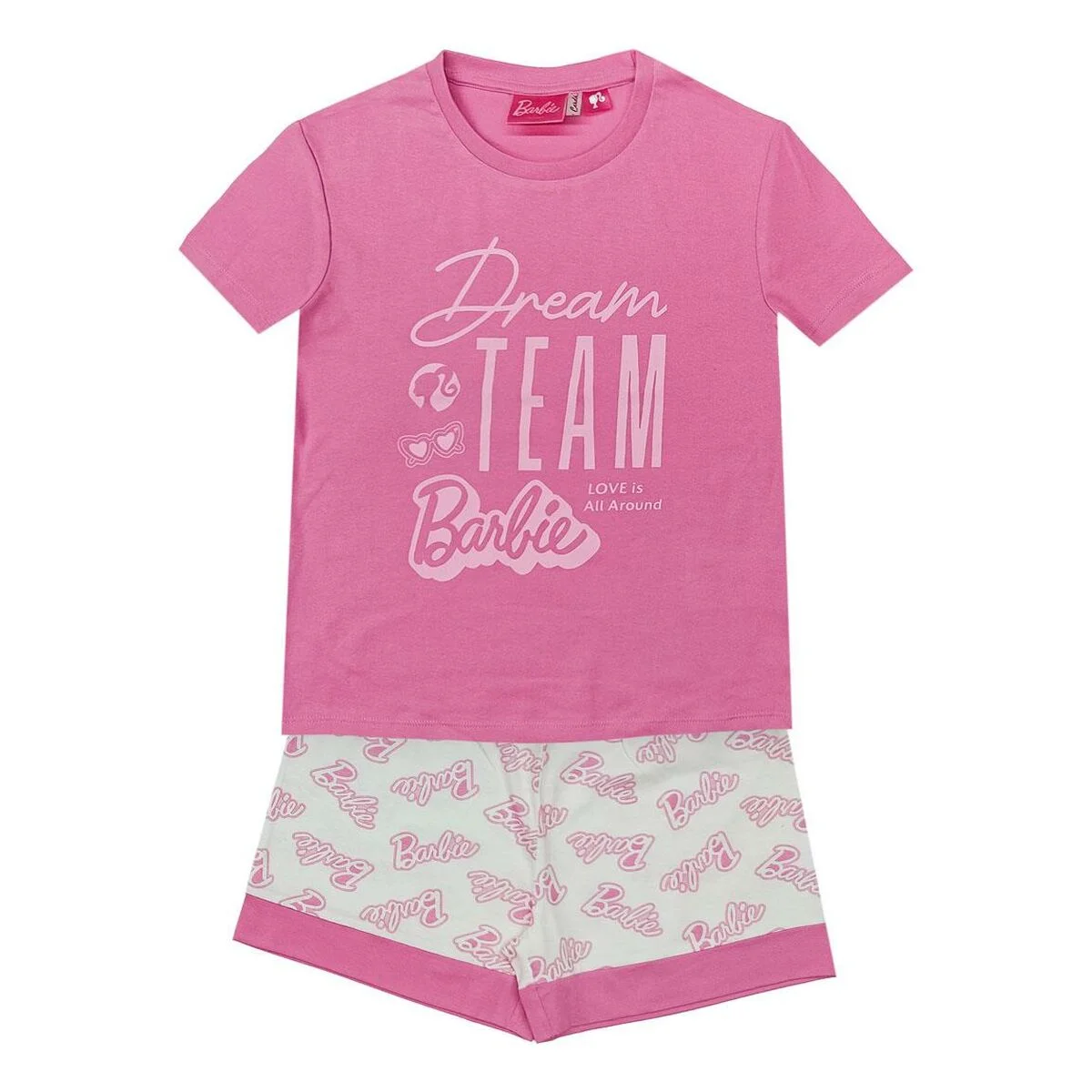 Pijama Infantil Barbie Rosa