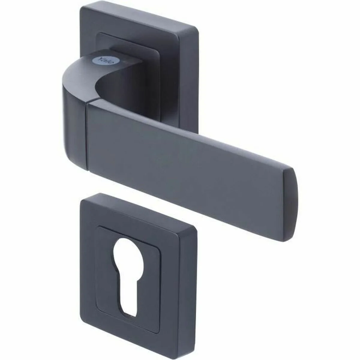 Tirador para puerta Yale YPP7-B-PE Bologna Negro Aluminio