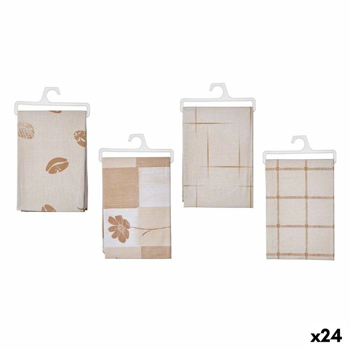 Mantel Kinvara Marrón 140 x 240 cm (24 Unidades)