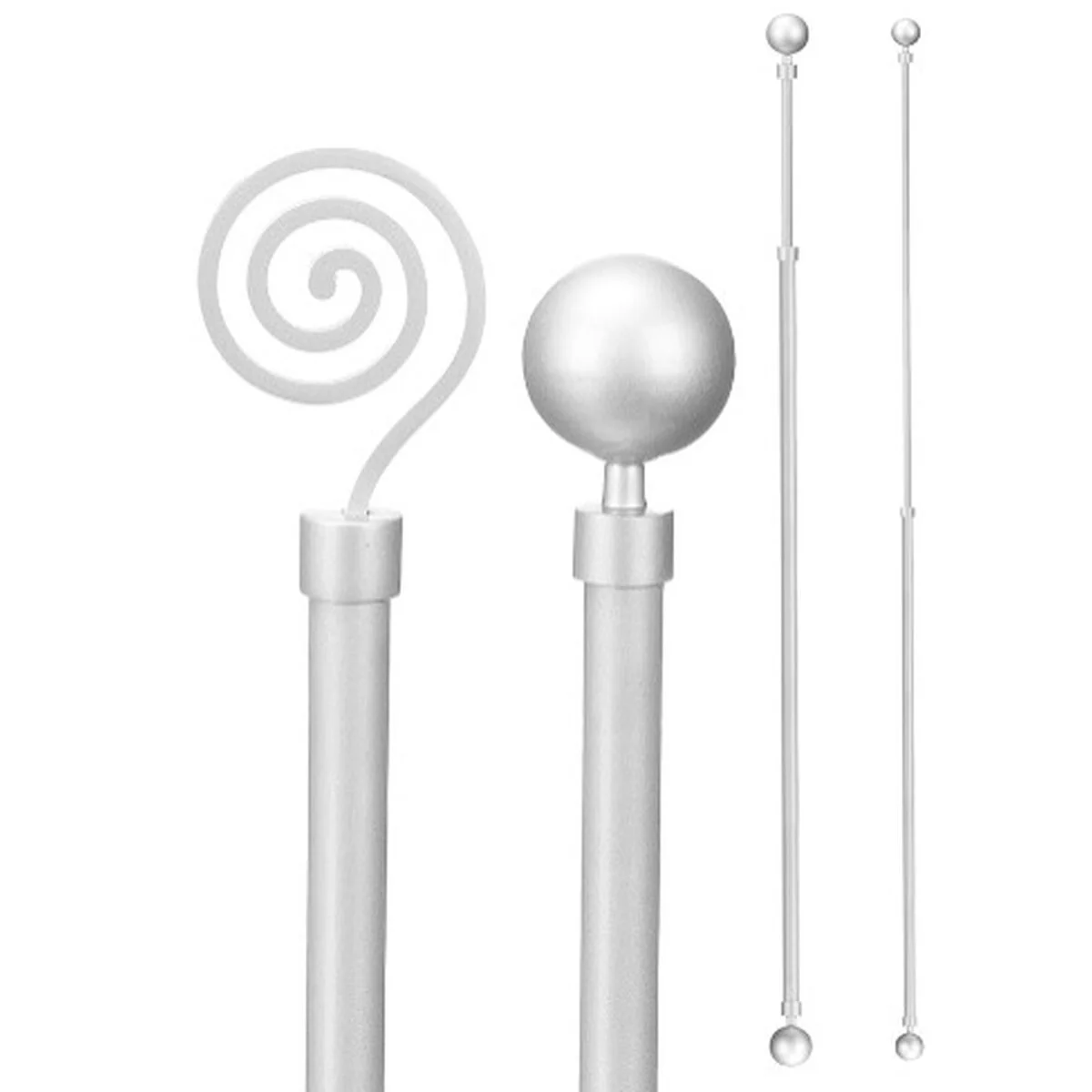 Barra para Cortinas Gift Decor Extensible 160-320 cm (24 Unidades)