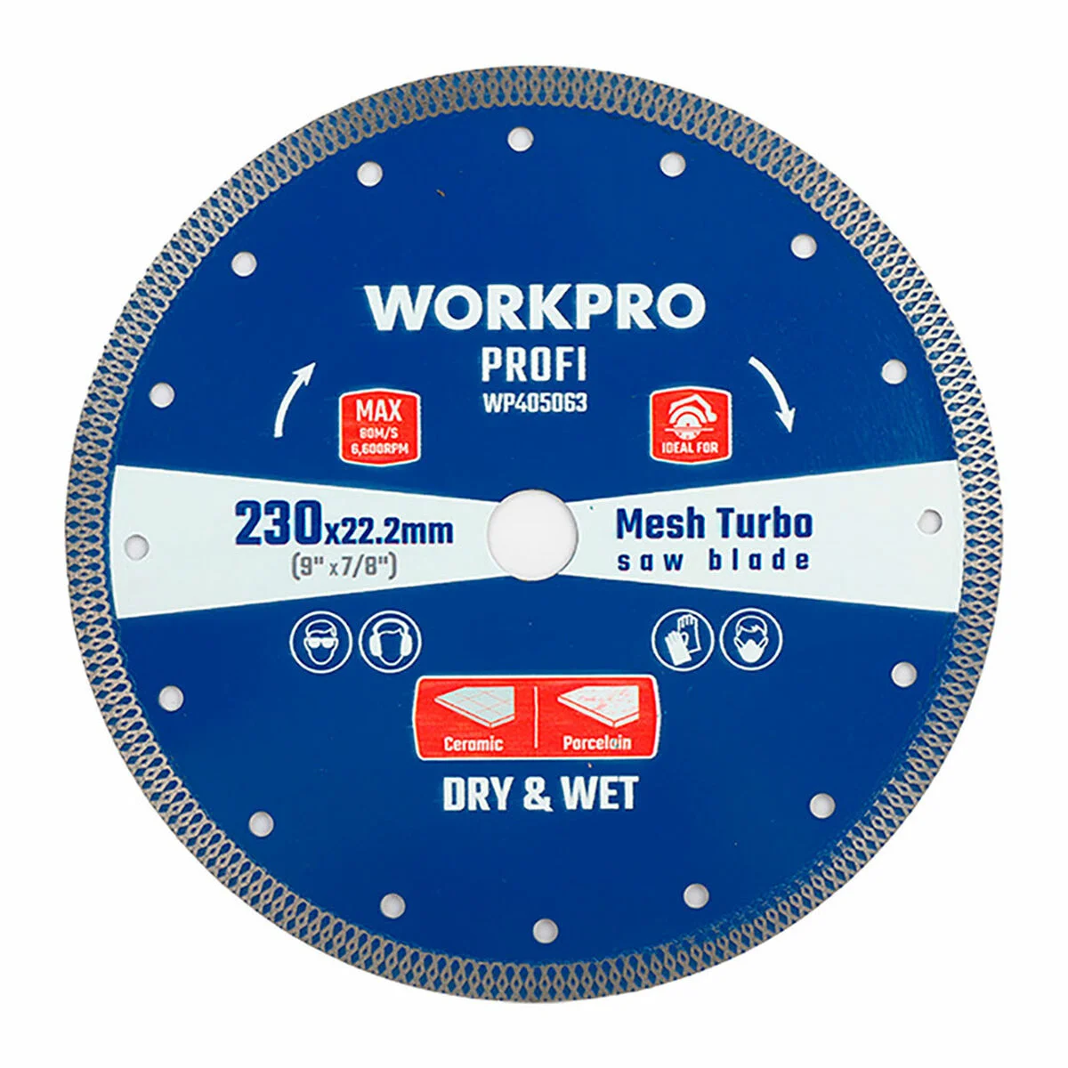 Disco de corte Workpro 22,2 mm