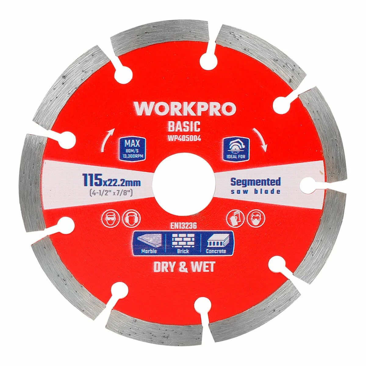 Disco de corte Workpro 22,2 mm