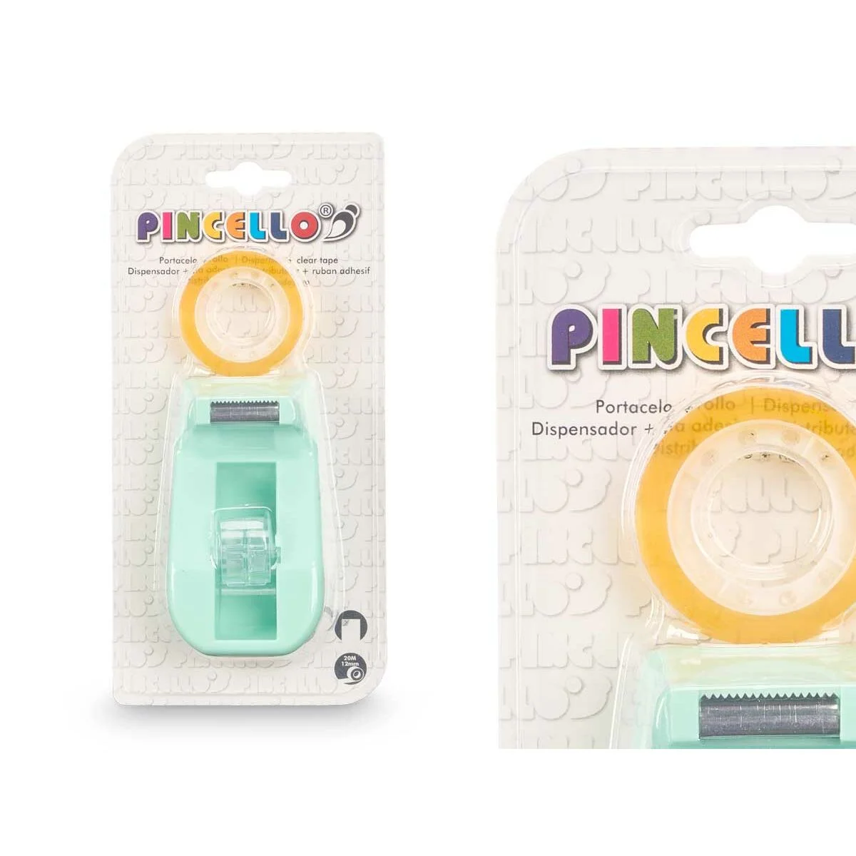 Portacelo Pincello Verde Morado Rosa 10 x 21,5 x 4,5 cm (12 Unidades)