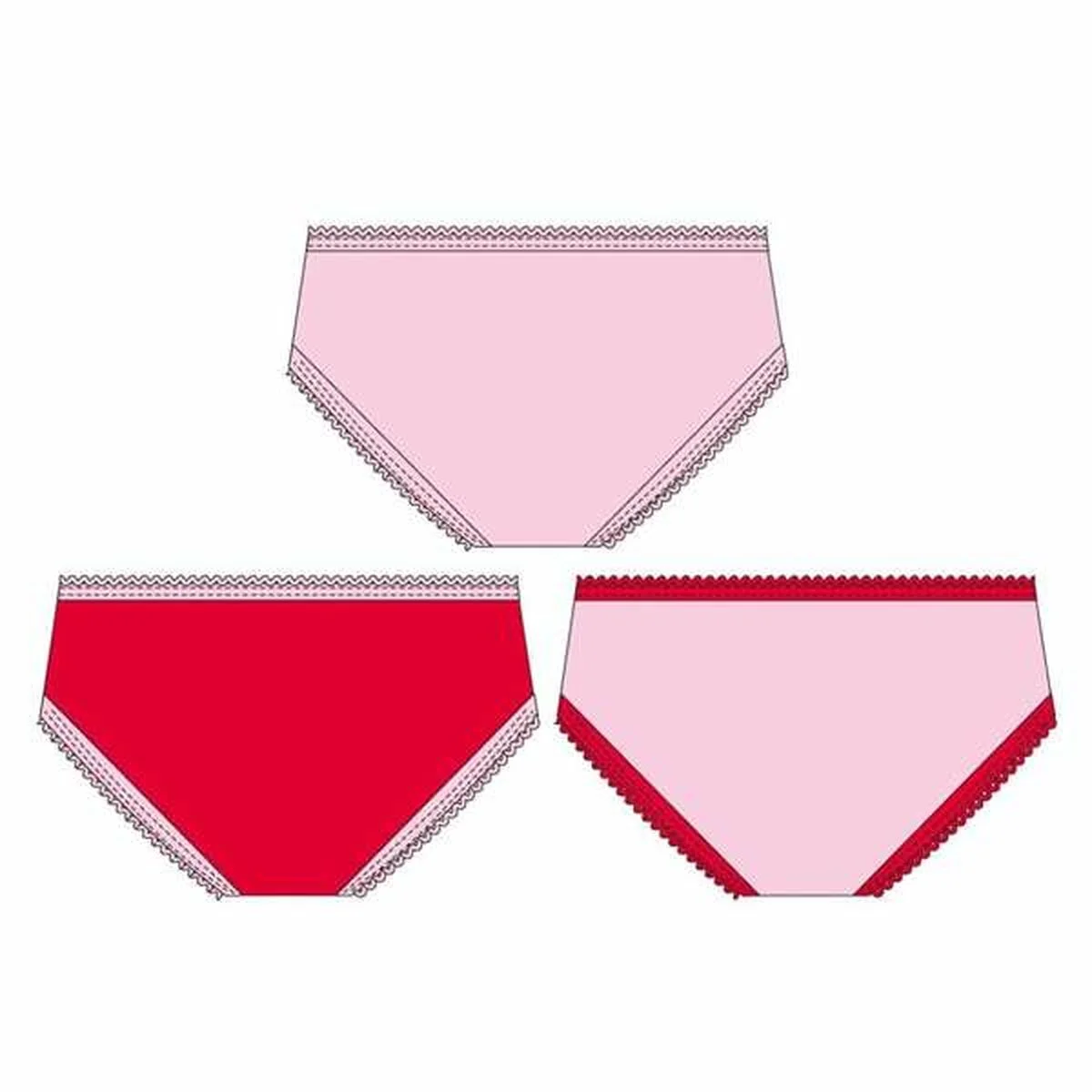 Pack de Braguitas para Niña Hello Kitty Multicolor