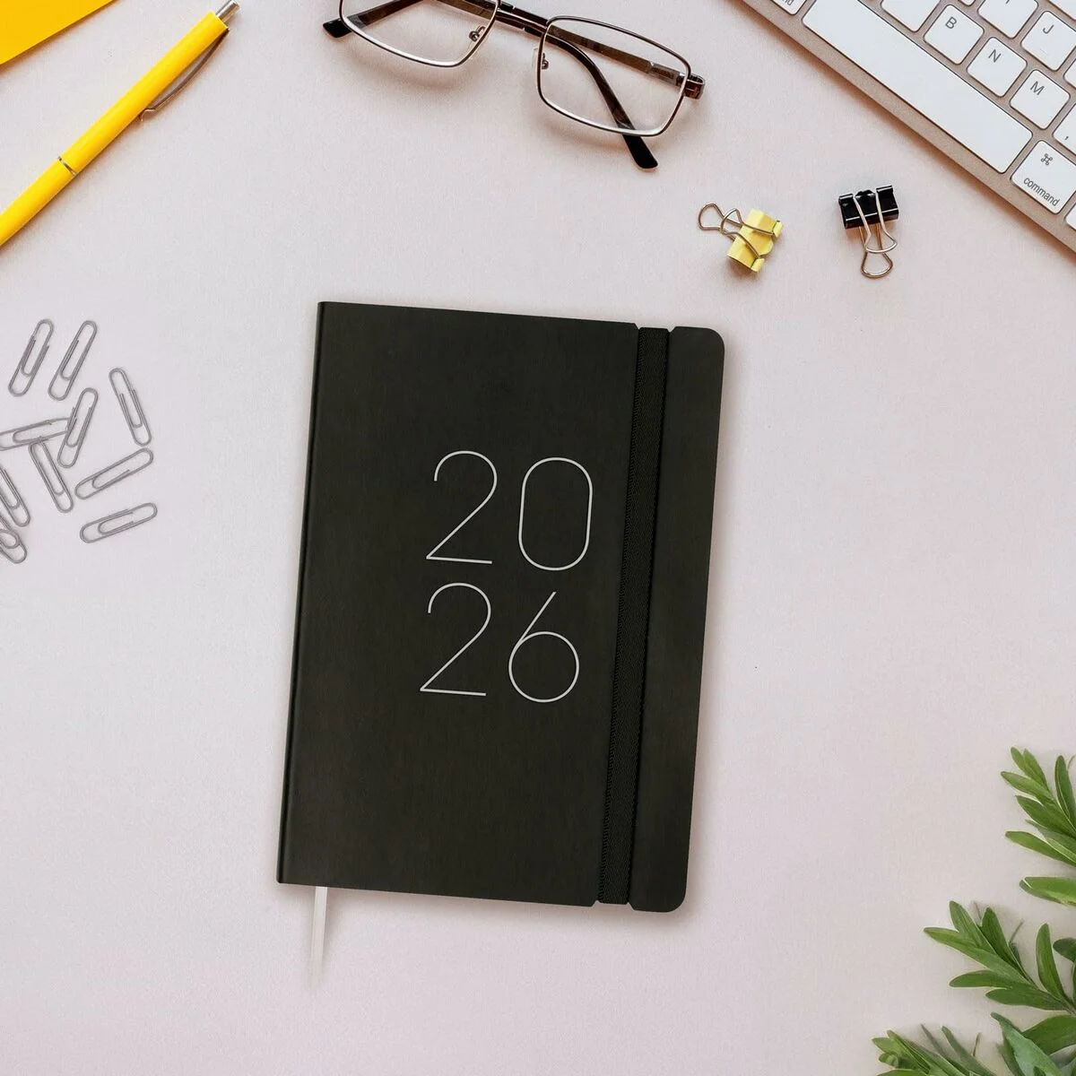 Agenda Finocam FLEXI Negro 11,8 x 16,8 cm 2026