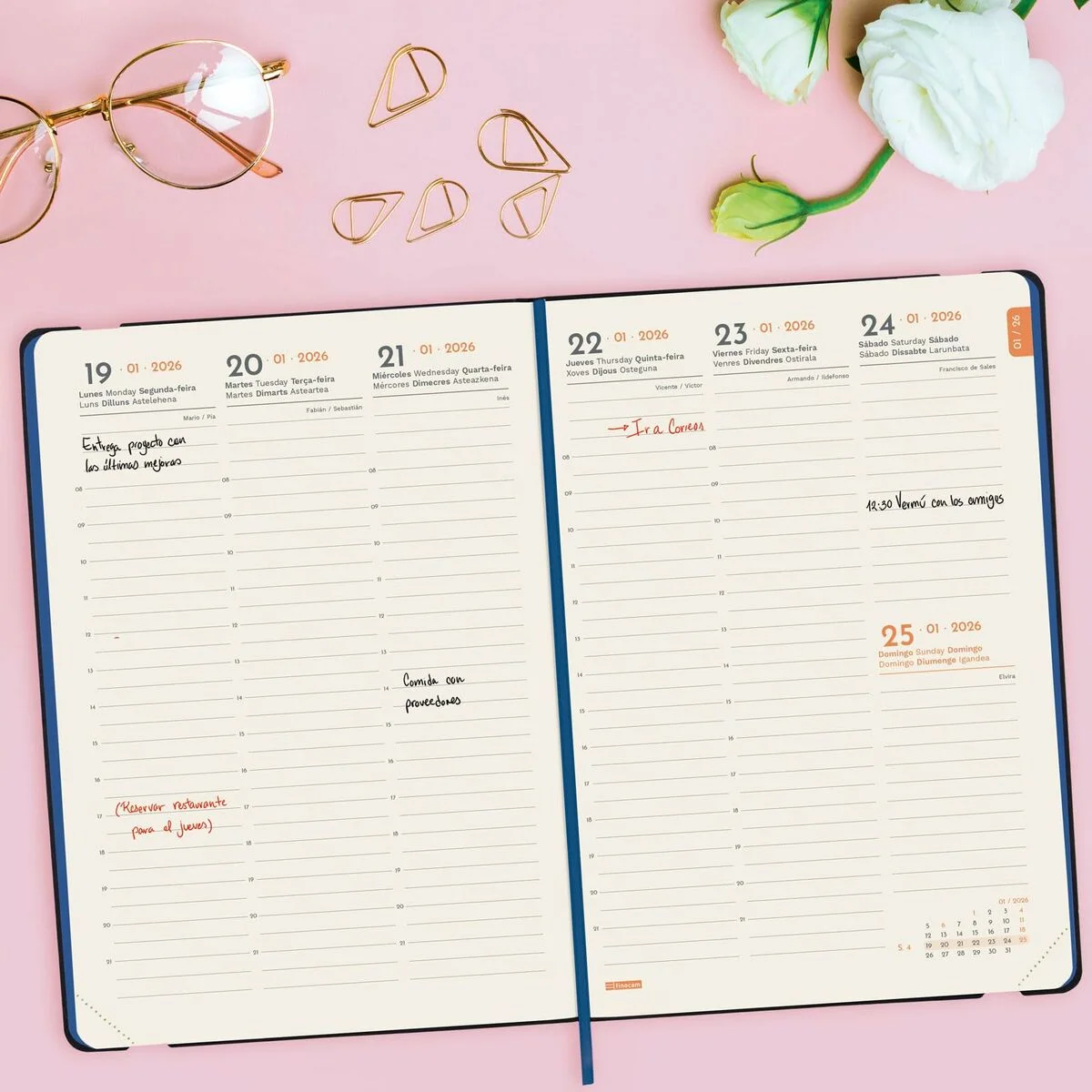 Agenda Finocam FLEXI JOY Fiona A5 14,8 x 21 cm 2026