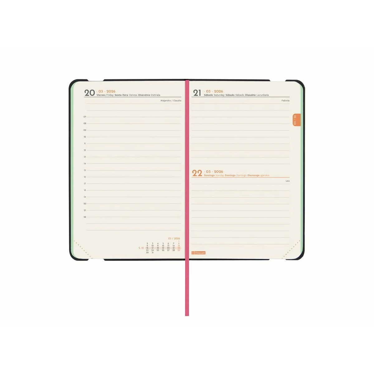 Agenda Finocam FLEXI JOY Bloom Mini 8,2 x 12,7 cm 2026