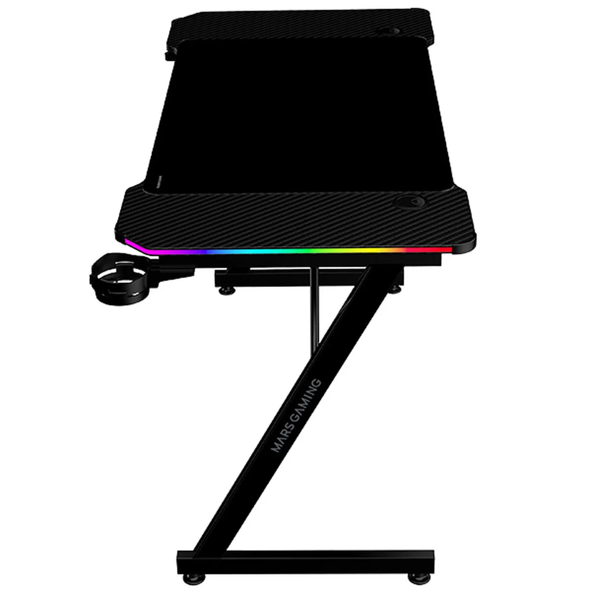 Mesa de Escritorio Gaming Mars Gaming ESCRITORIO ERGO RGB Negro 120 x 60 cm