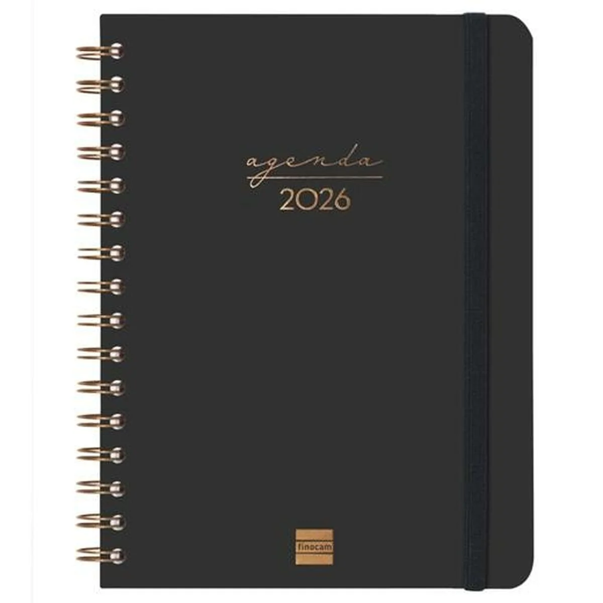 Agenda Finocam ALMA Negro A5 15,5 x 21,2 cm