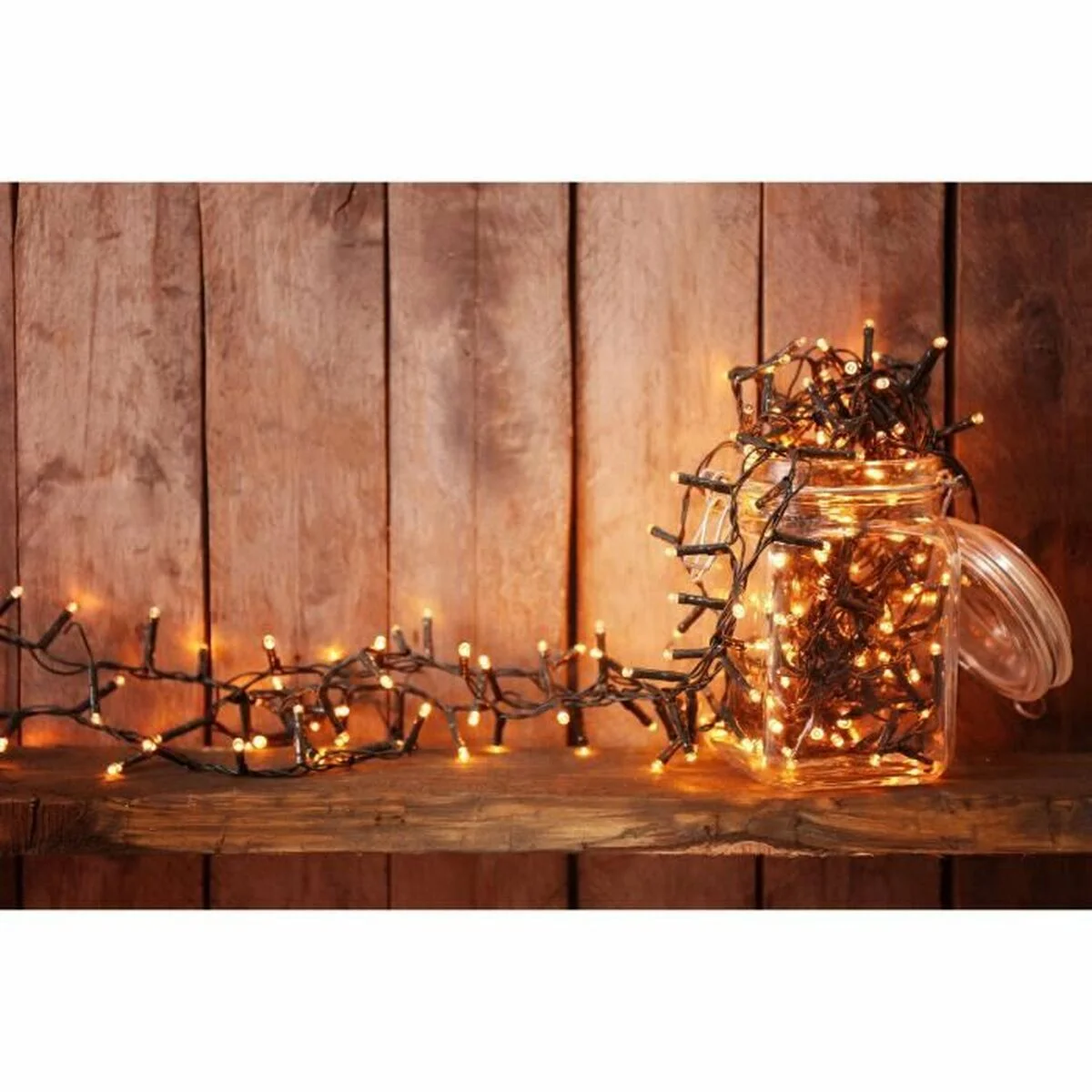 Guirnalda de Luces LED Lumisky YOGY SOLAR WARM 400 LEDS Negro noir 1 W