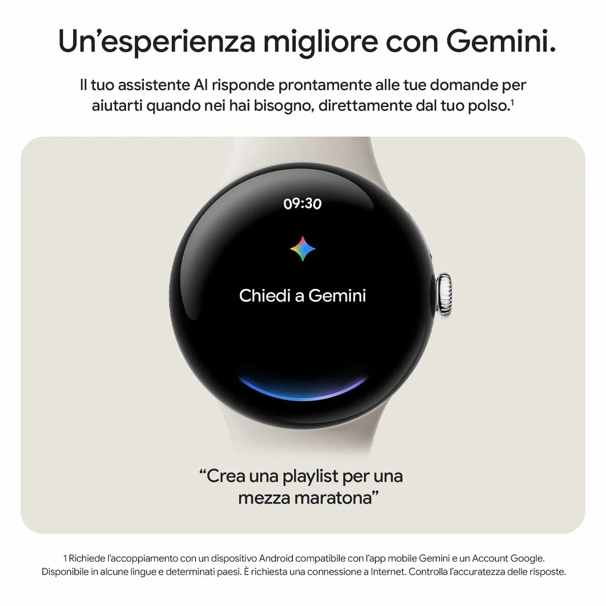 Smartwatch Google GA05785-DE Negro 1,4" 45 mm