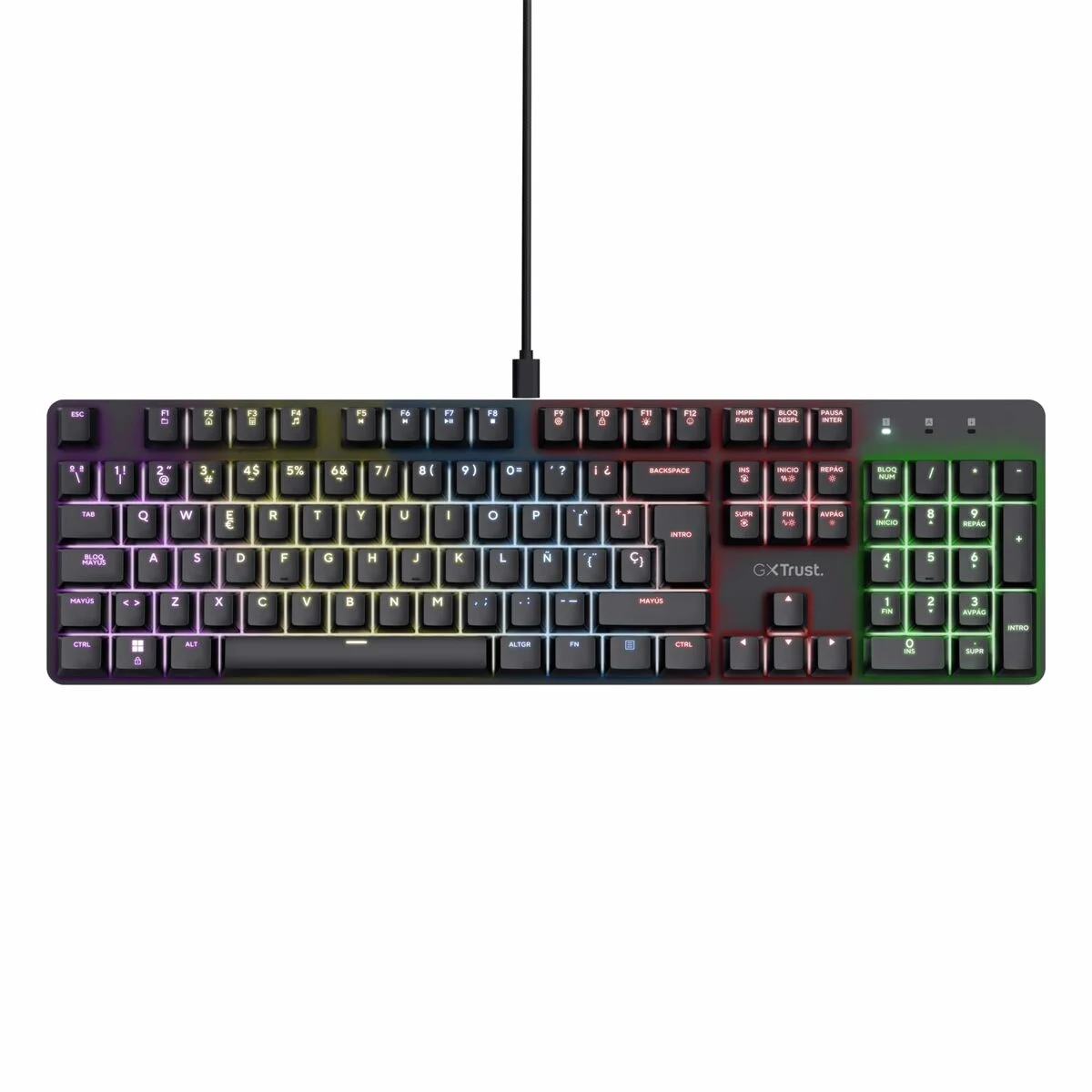Teclado Gaming Trust 25682 Negro Qwerty Español