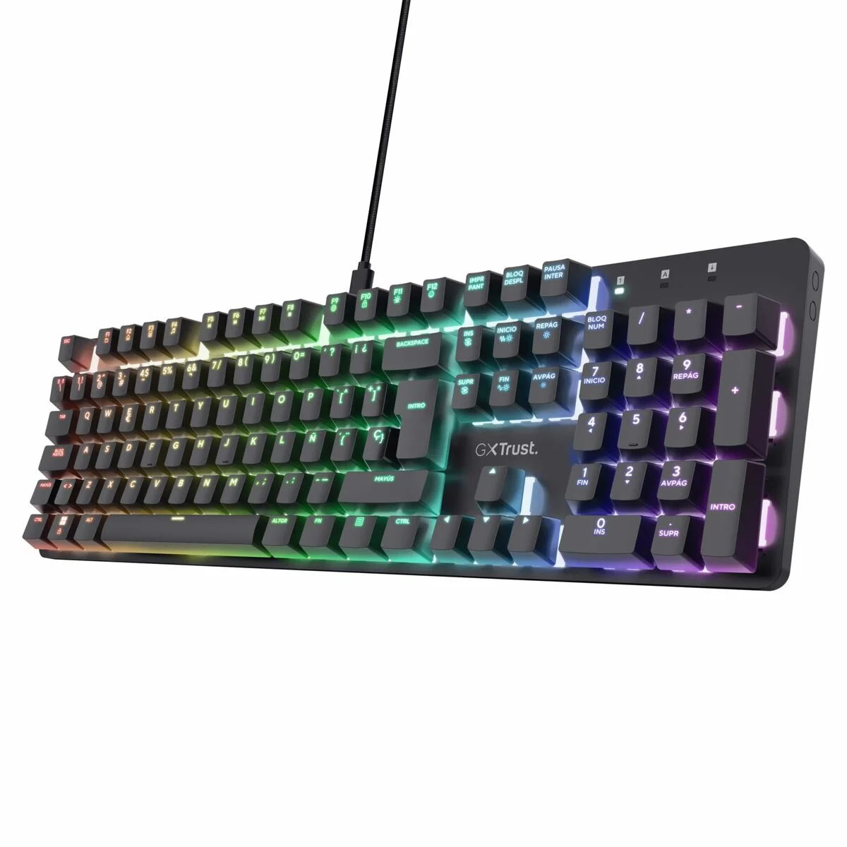 Teclado Gaming Trust 25682 Negro Qwerty Español