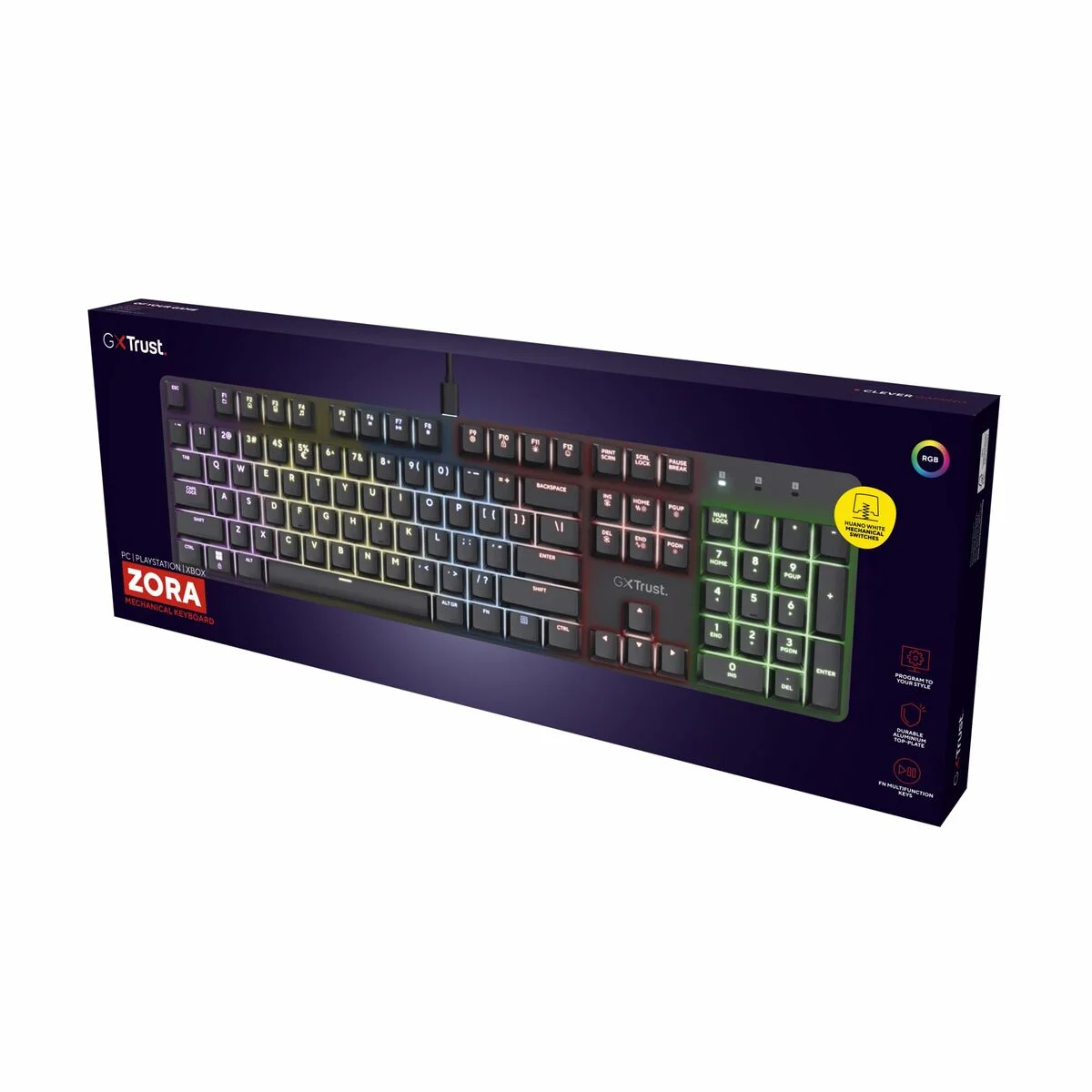 Teclado Gaming Trust 25682 Negro Qwerty Español